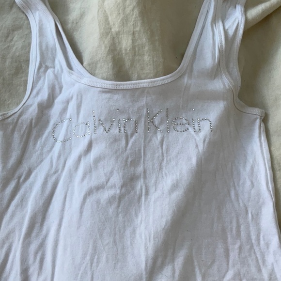 White Calvin Klein Tank Top - Picture 3 of 3